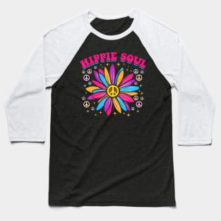Daisy Peace Sign Hippie Soul Cute Daisy Lover Gifts Baseball T-Shirt